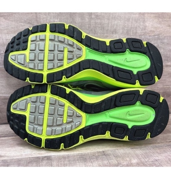 Nike Dual Fusion Run 525760-009 Gray Neon Running Shoes Sneakers Size 8 women’s - Picture 7 of 8